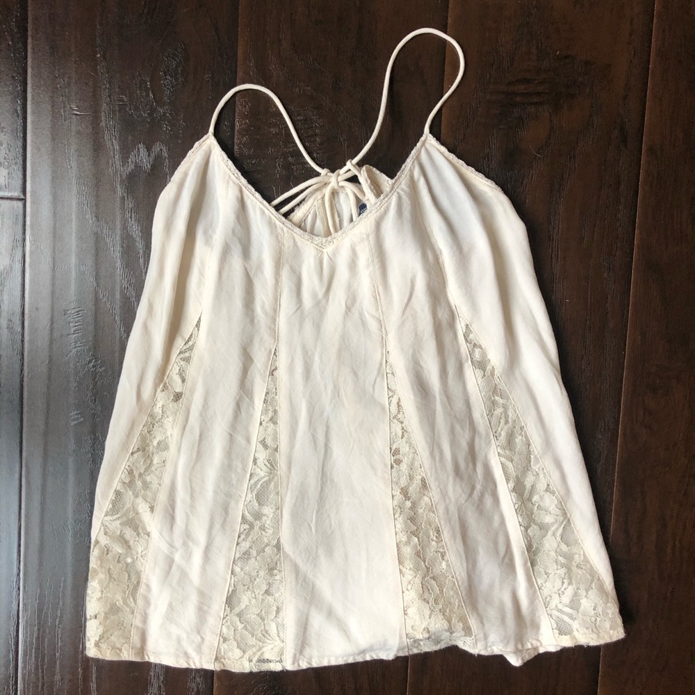 2/$15 Small cream tank - American Eagle